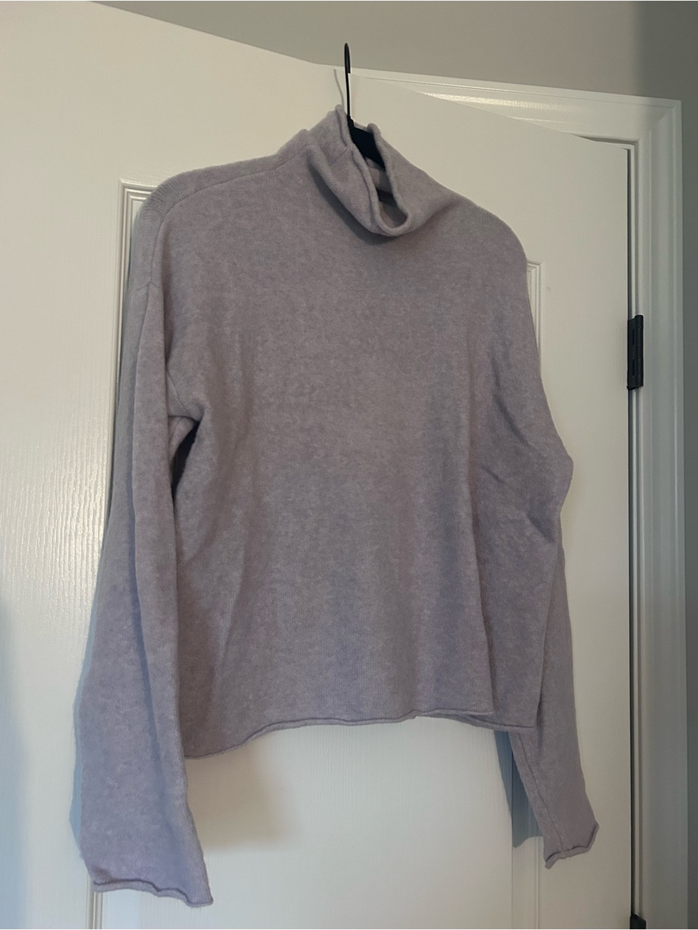 525 America Lavender Cowl Neck Sweater